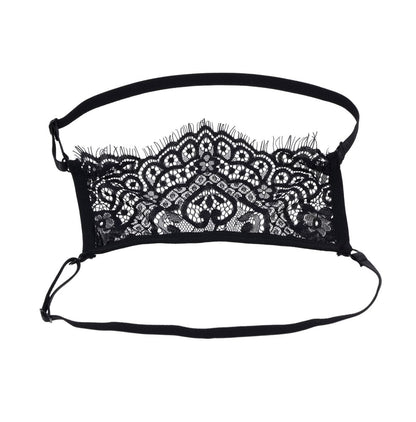 Sportsheets Veiled Vision Lace Blindfold – Black