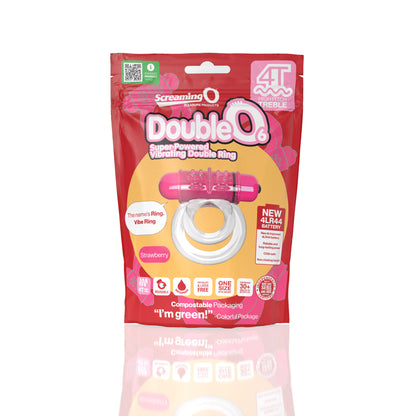 Screaming O Double O 6 Super Powered Vibrating Double Ring - Pink