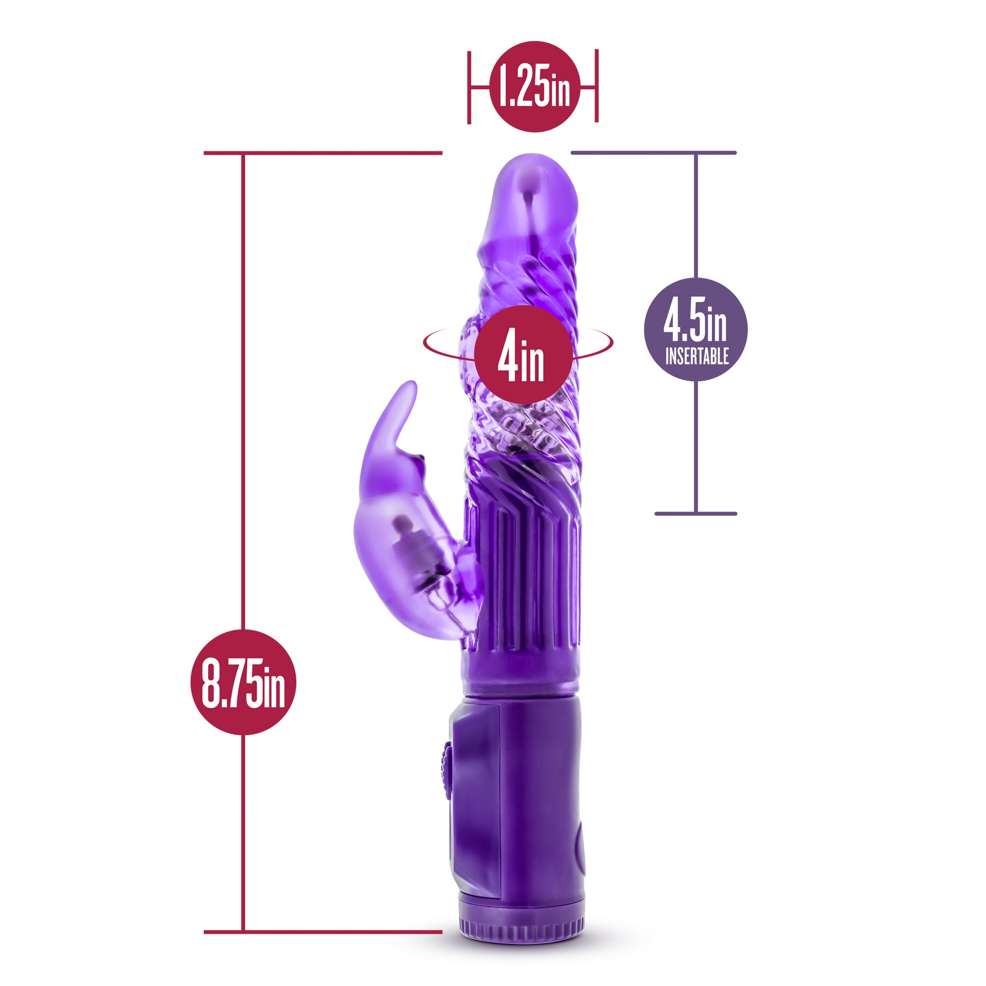 B Yours Beginner's Bunny Vibrator – Purple – Multi-Function