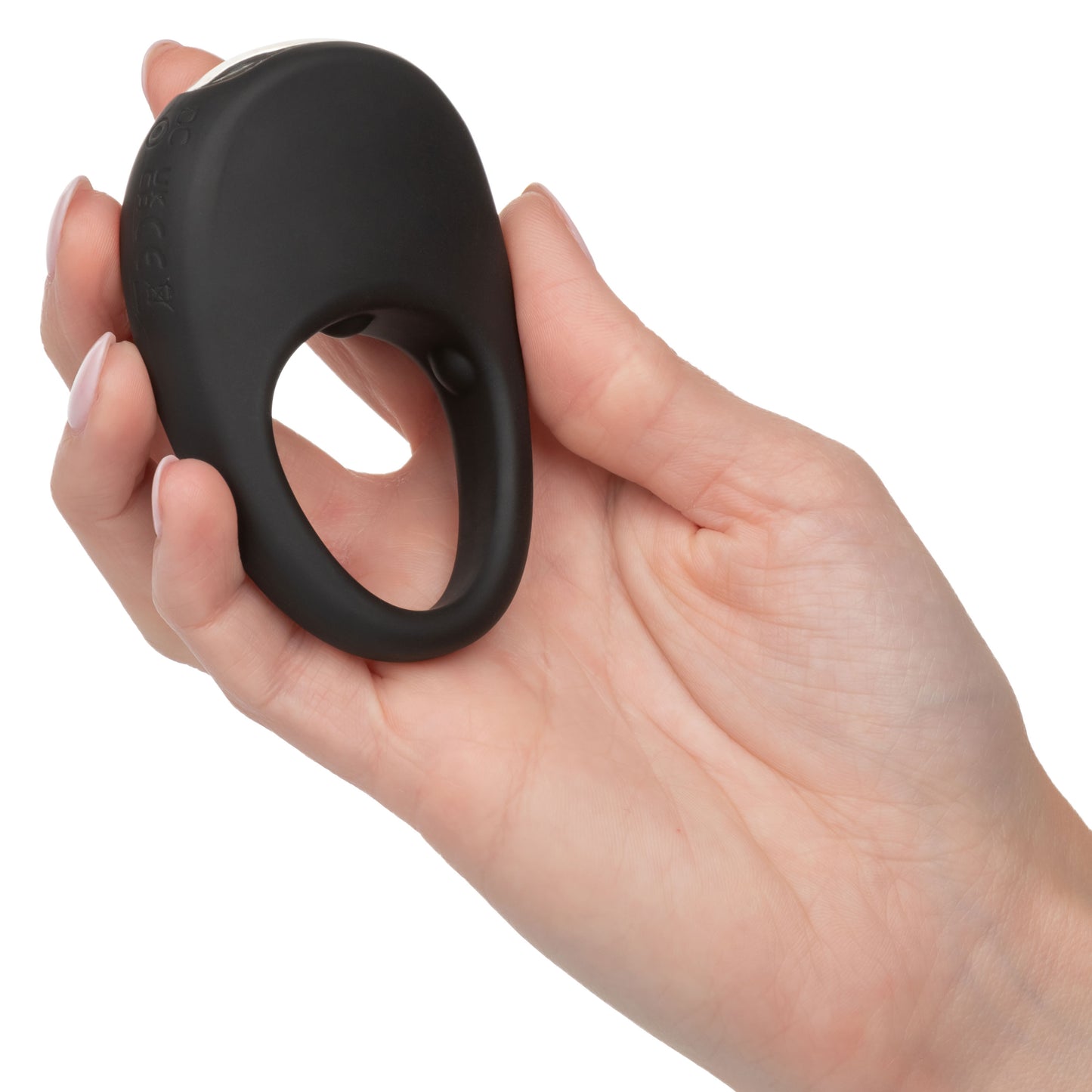 CalExotics Silicone Rechargeable Pleasure Ring - Vibrating Couples Enhancer - Black
