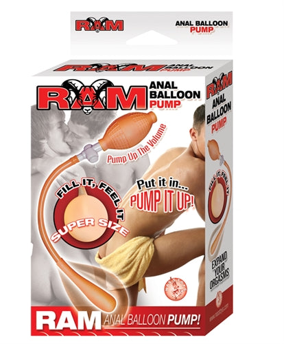Nasstoys Ram Anal Balloon Pump – Flesh Color, EZ Squeeze Bulb