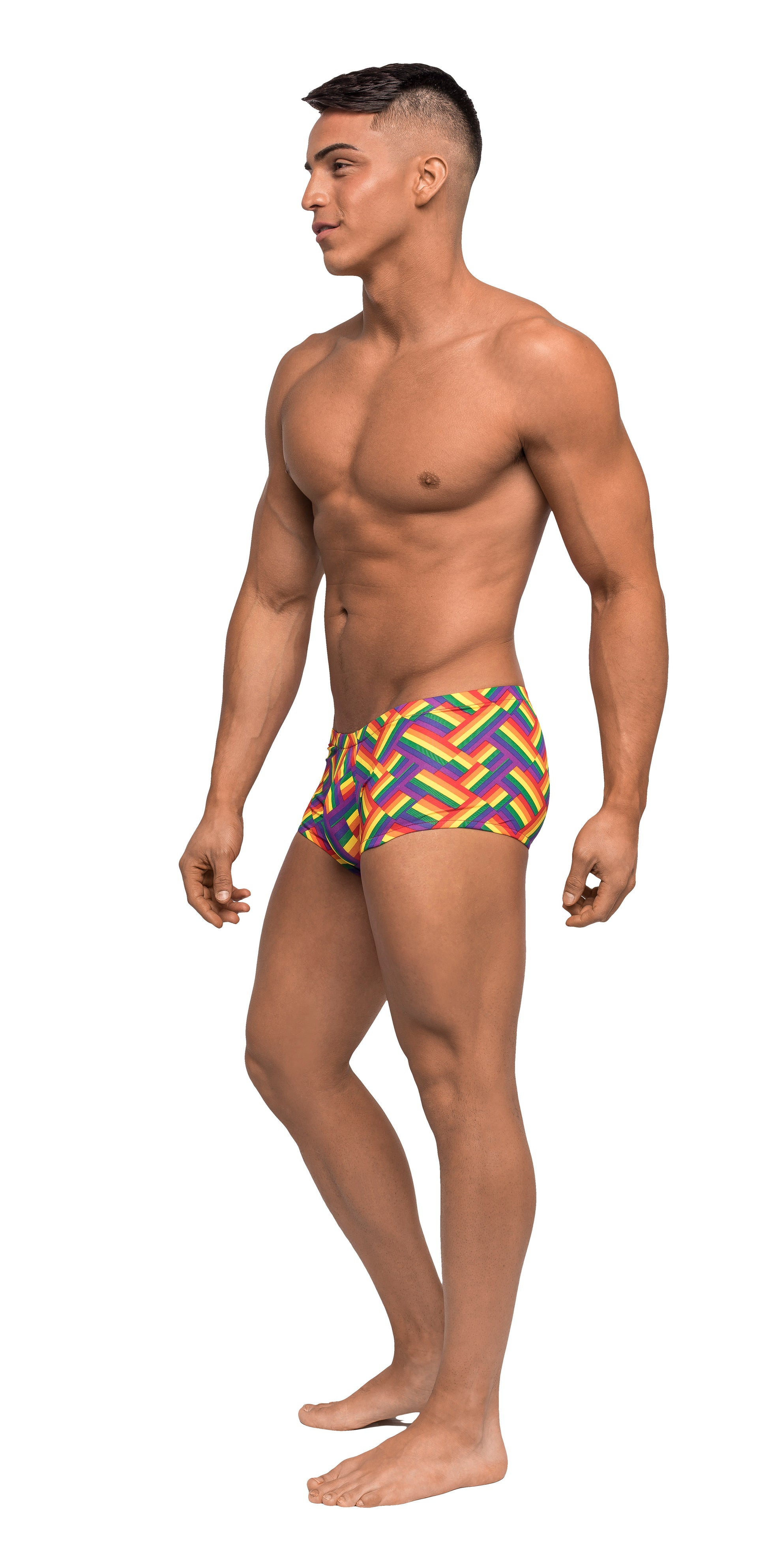 Male Power Pride Fest Mini Short – Multi Color – Medium