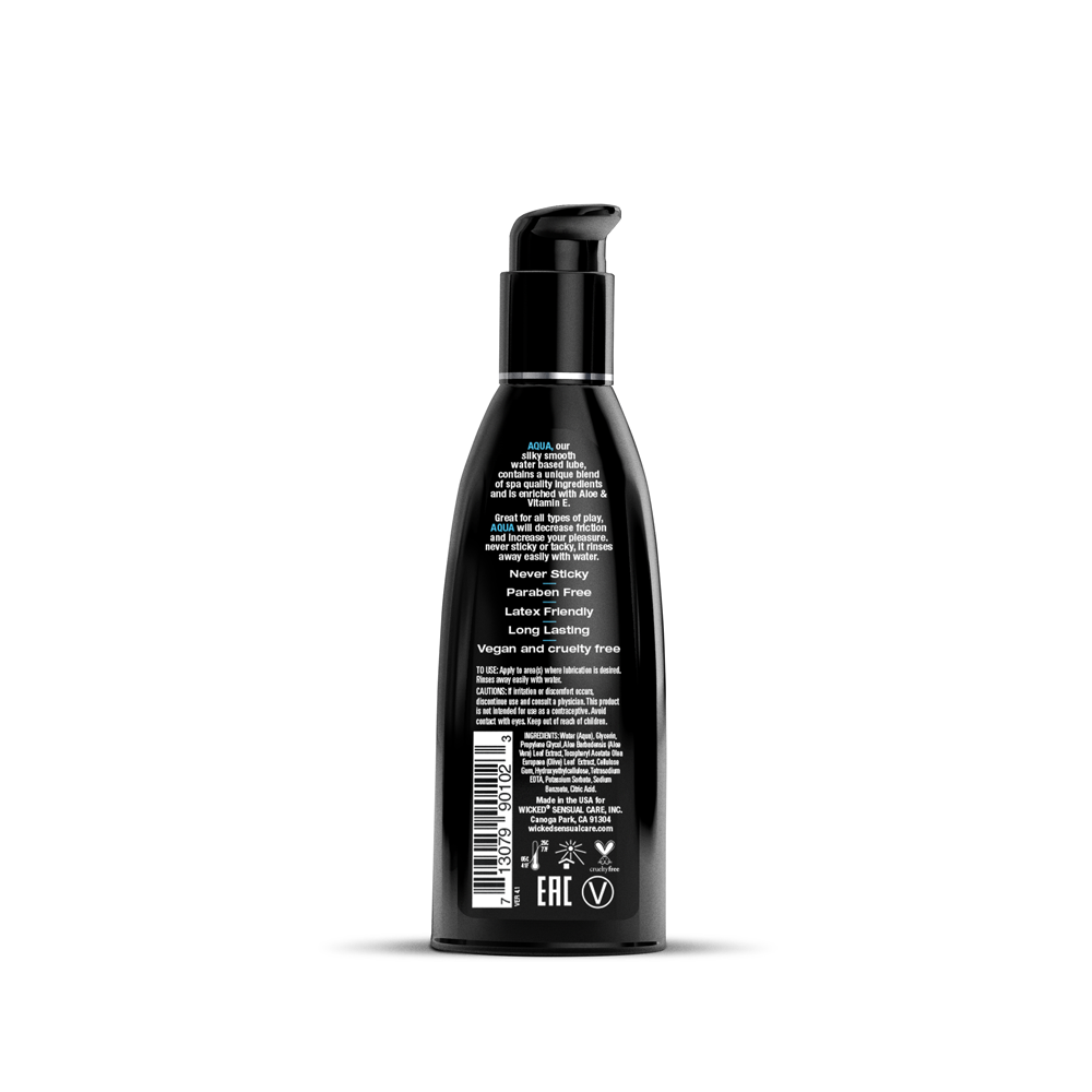 Wicked Aqua Water-Based Lubricant – 2 Fl. Oz. – Fragrance Free