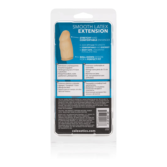 CalExotics 3 Inch Smooth Latex Extension – Ivory