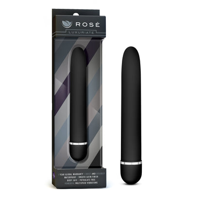Blush Luxuriate Vibrator – Multi-Speed Waterproof – Black