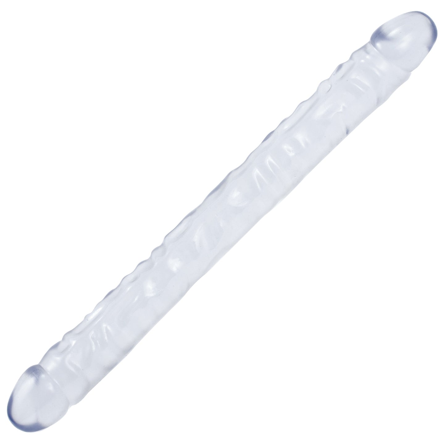Doc Johnson Crystal Jellies Double Dong - 18 Inch - Clear