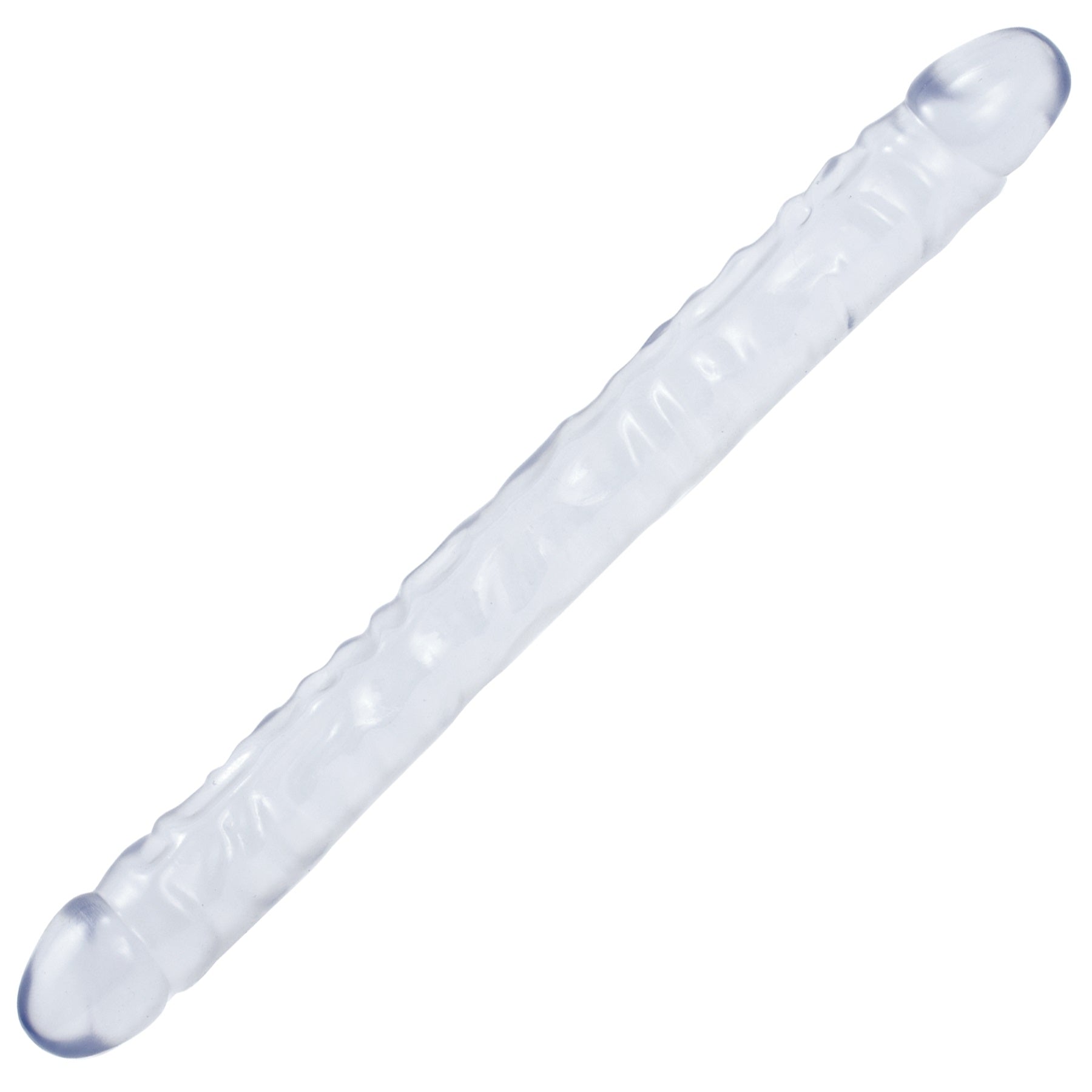 Doc Johnson Crystal Jellies Double Dong - 18 Inch - Clear
