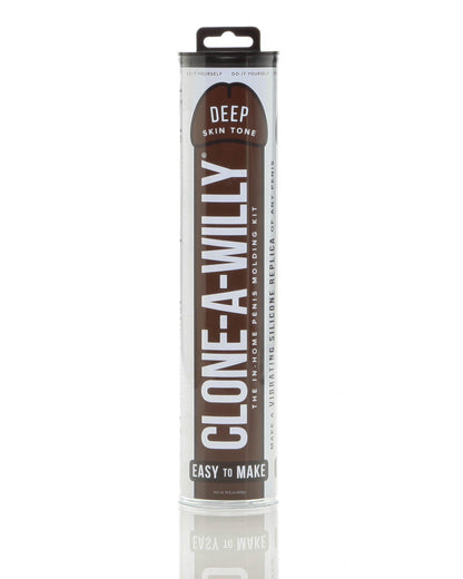 Clone-a-Willy Deep Skin Tone Kit - Silicone Penis Replica with Vibrating Unit