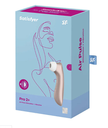 Satisfyer Pro 2 Plus Air Pulse Stimulator – Gold – Vibration and Pulsation