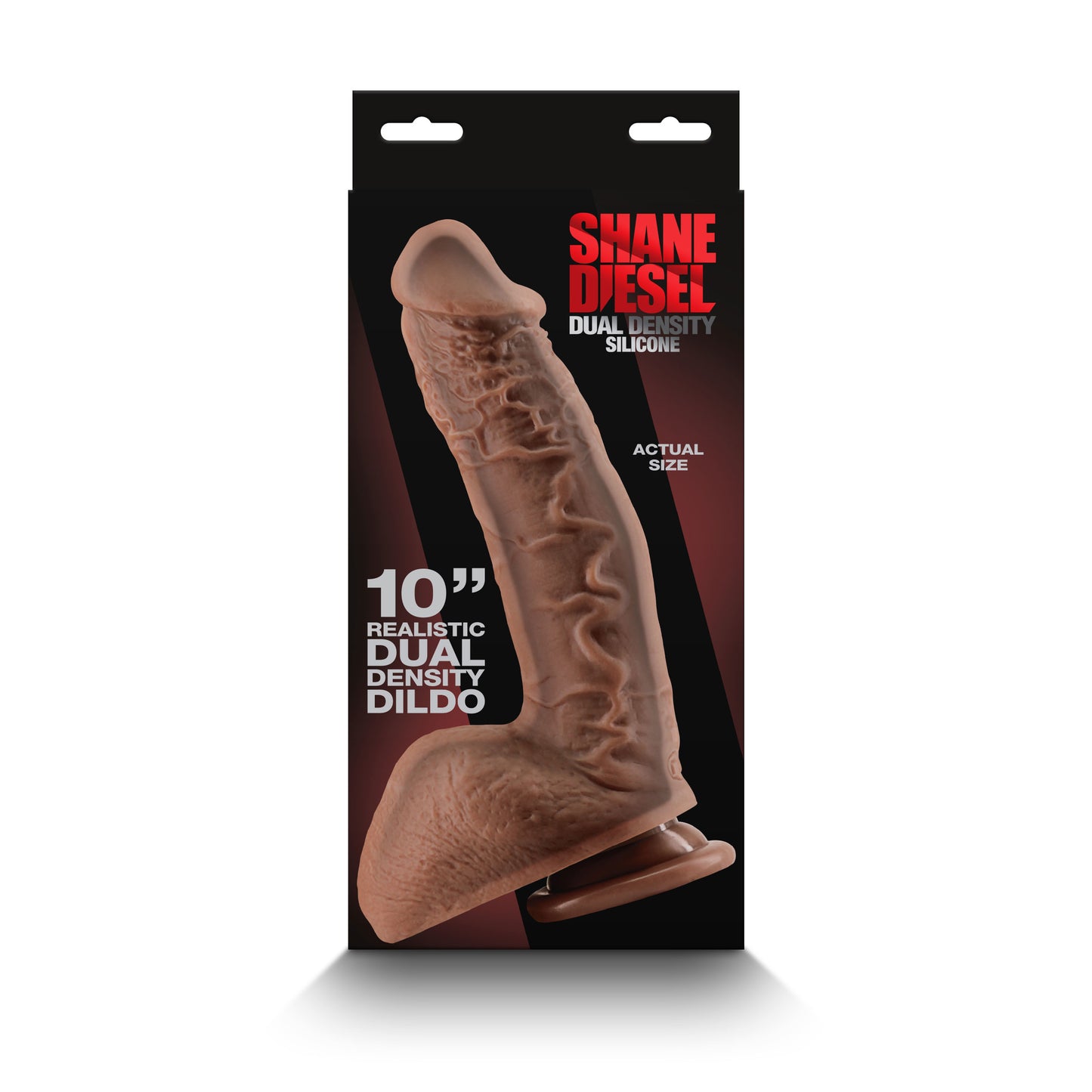 Shane Diesel Dual Density Dildo - Realistic Silicone - Brown