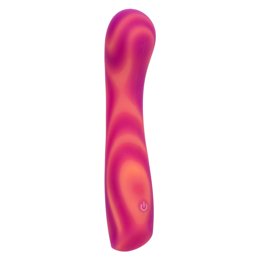 CalExotics Endless Summer Sunset Seducer G-Spot Vibrator, Dual-Layer Liquid Silicone, Pink