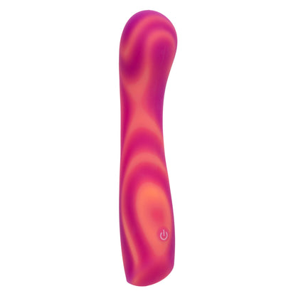 CalExotics Endless Summer Sunset Seducer G-Spot Vibrator, Dual-Layer Liquid Silicone, Pink