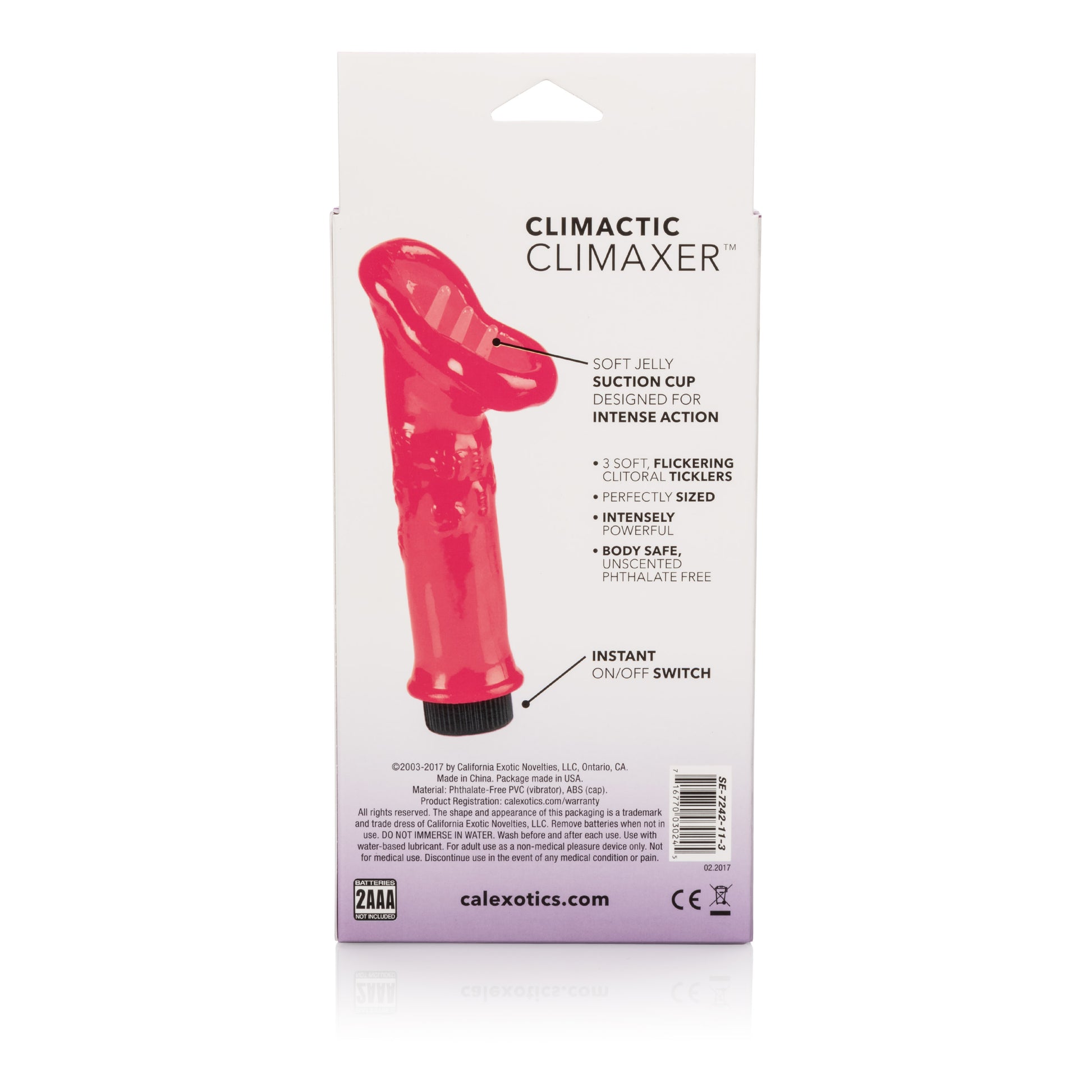 CalExotics Climatic Climaxer - Pink Suction Cup Device