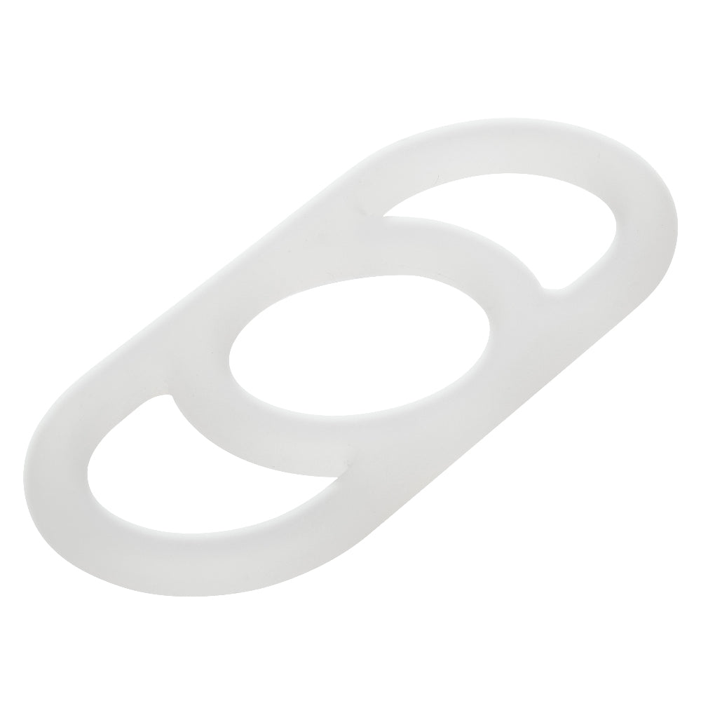 CalExotics Alpha Liquid Silicone Commander Ring – White – Waterproof