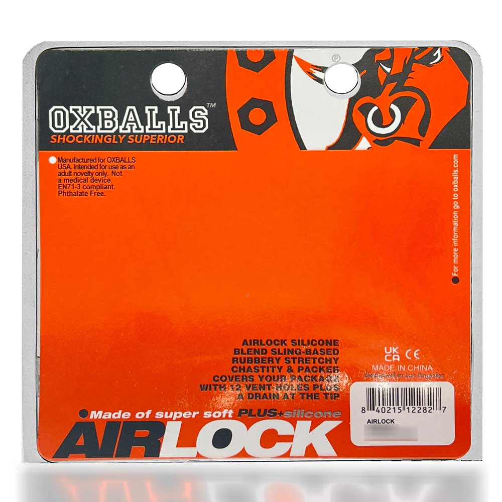 Oxballs Airlock Air-Lite Vented Chastity Device – Clear Ice