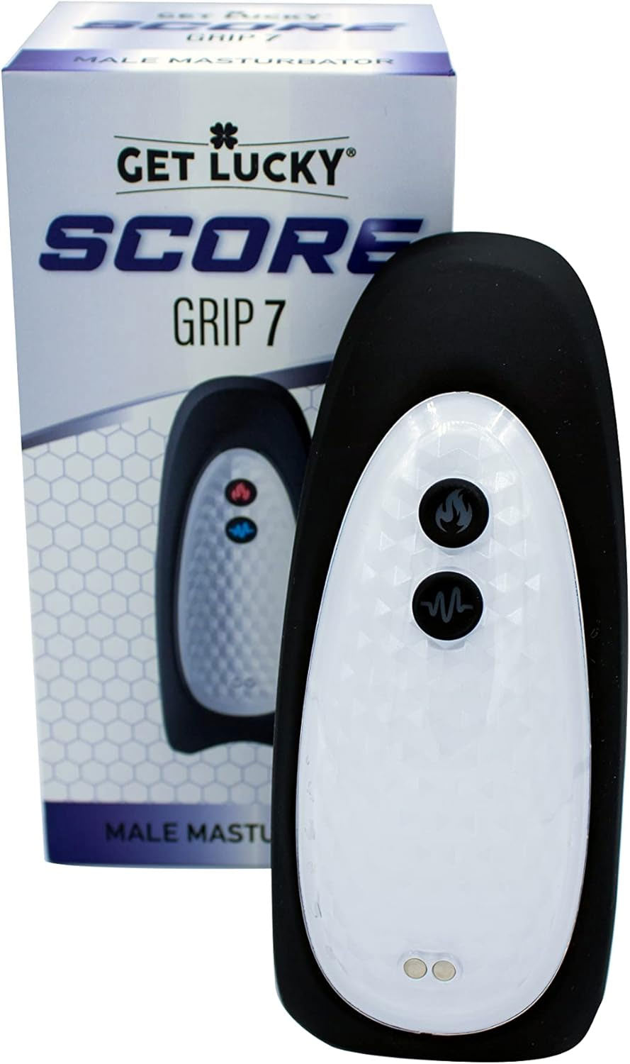 Score Grip 7 Vibrating and Warming Masturbator – Black