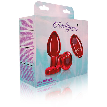 Viben Vibrating Red Metal Remote Plug – Medium – Waterproof and Rechargeable