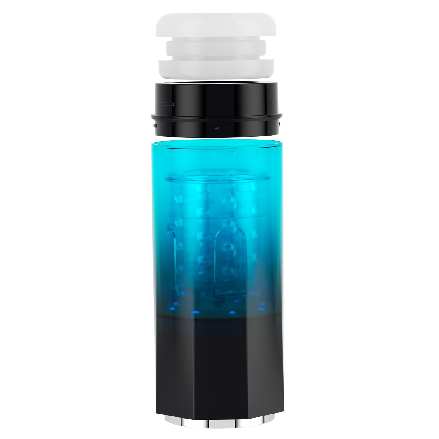 Adrian Water Spa Rotating Male Masturbator - Blue - 5 Rotating Modes - Waterproof