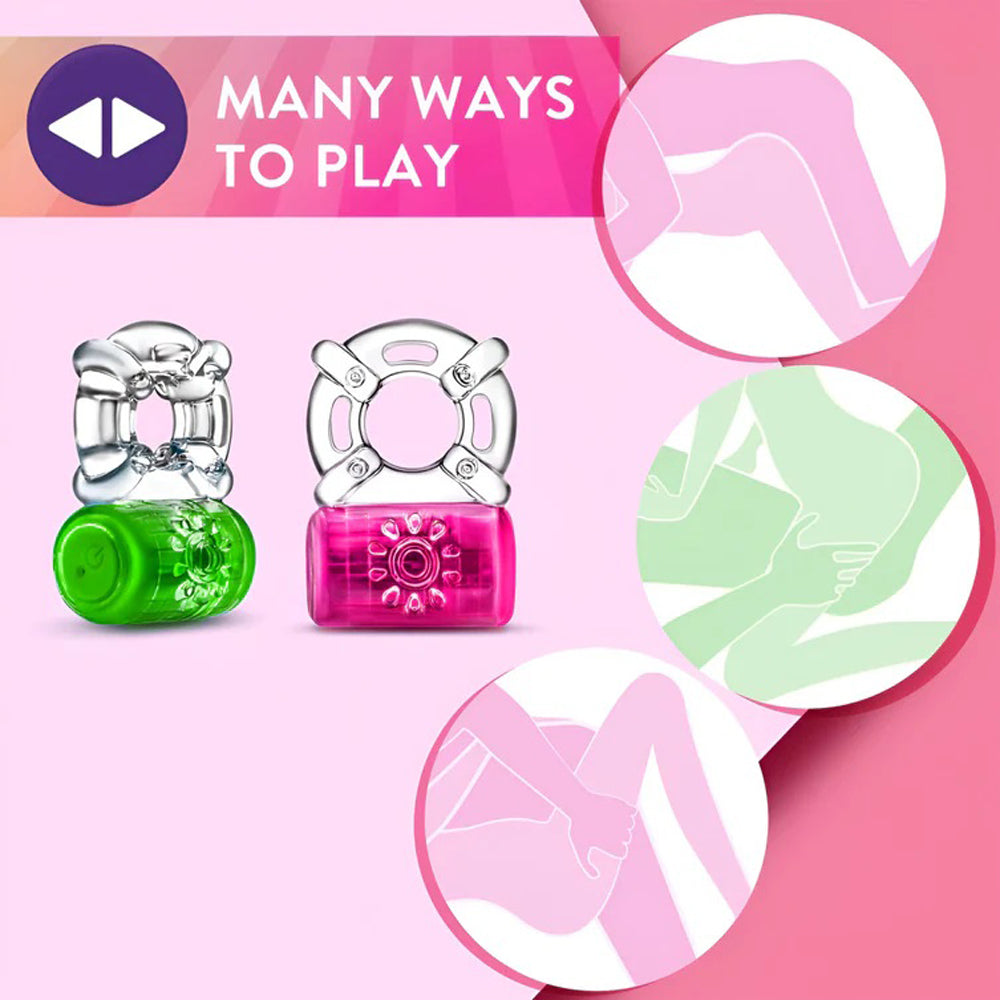 Blush Play With Me Pleaser Rechargeable C-Ring – Neon Green