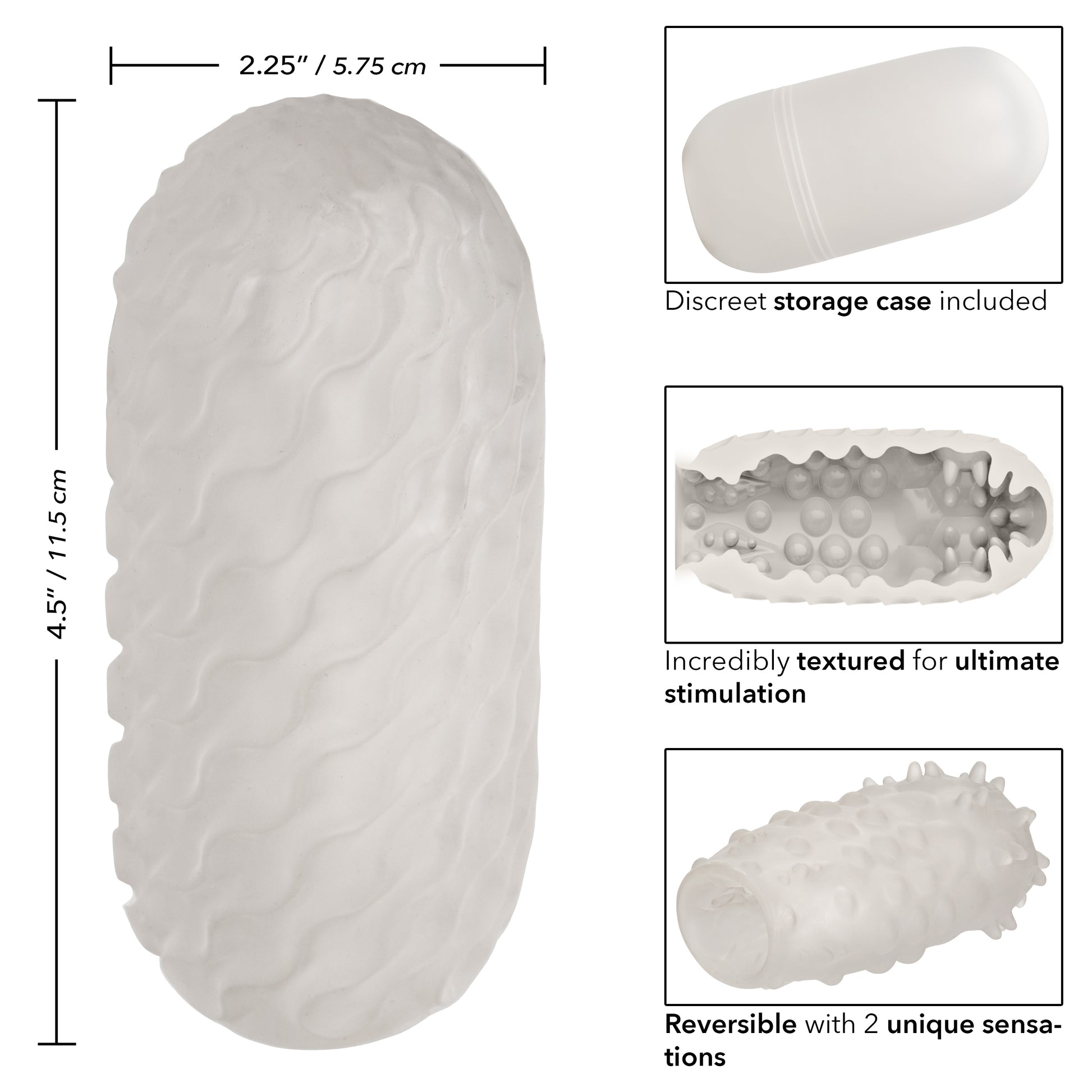 CalExotics Boundless Reversible Nubby Stroker - Clear