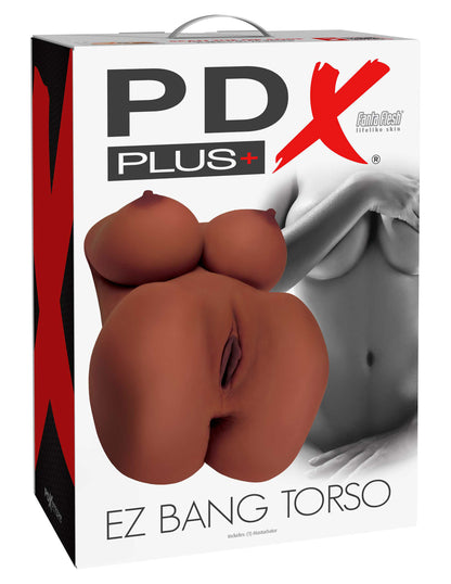 Pipedream PDX Plus EZ Bang Torso - Realistic Brown Male Stroker