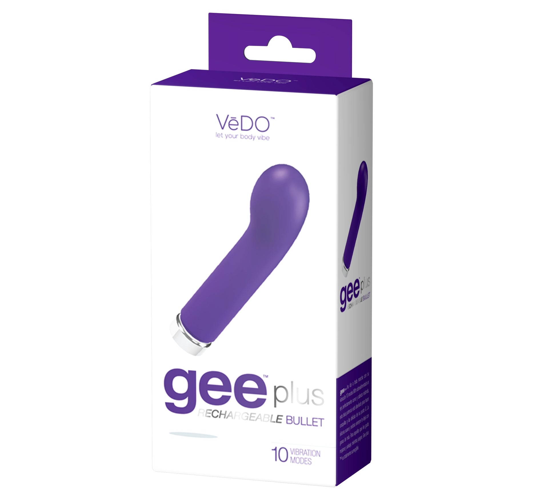 VeDO Gee Plus Rechargeable Mini Vibe - G-Spot Stimulator - Indigo