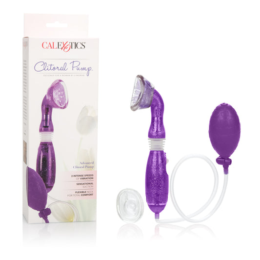 CalExotics Advanced Clitoral Pump – Multi-Speed Vibrating Personal Intimacy Device – Purple