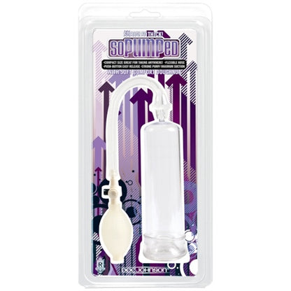 Doc Johnson So Pumped Penis Pump – Clear – Phthalate Free