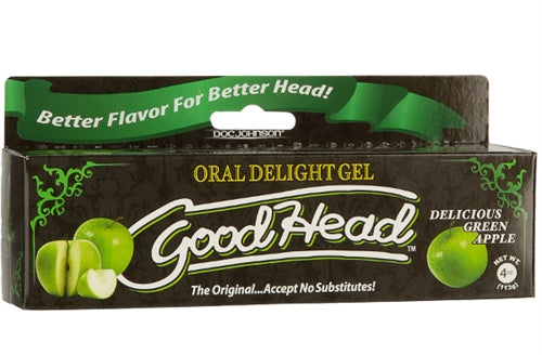 Doc Johnson Good Head Oral Delight Gel – Green Apple Flavor