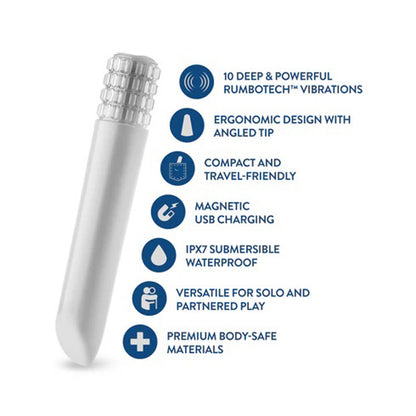 Oh My Gem Bold Vibe – Diamond – Multi-Function Rechargeable Vibrator – White