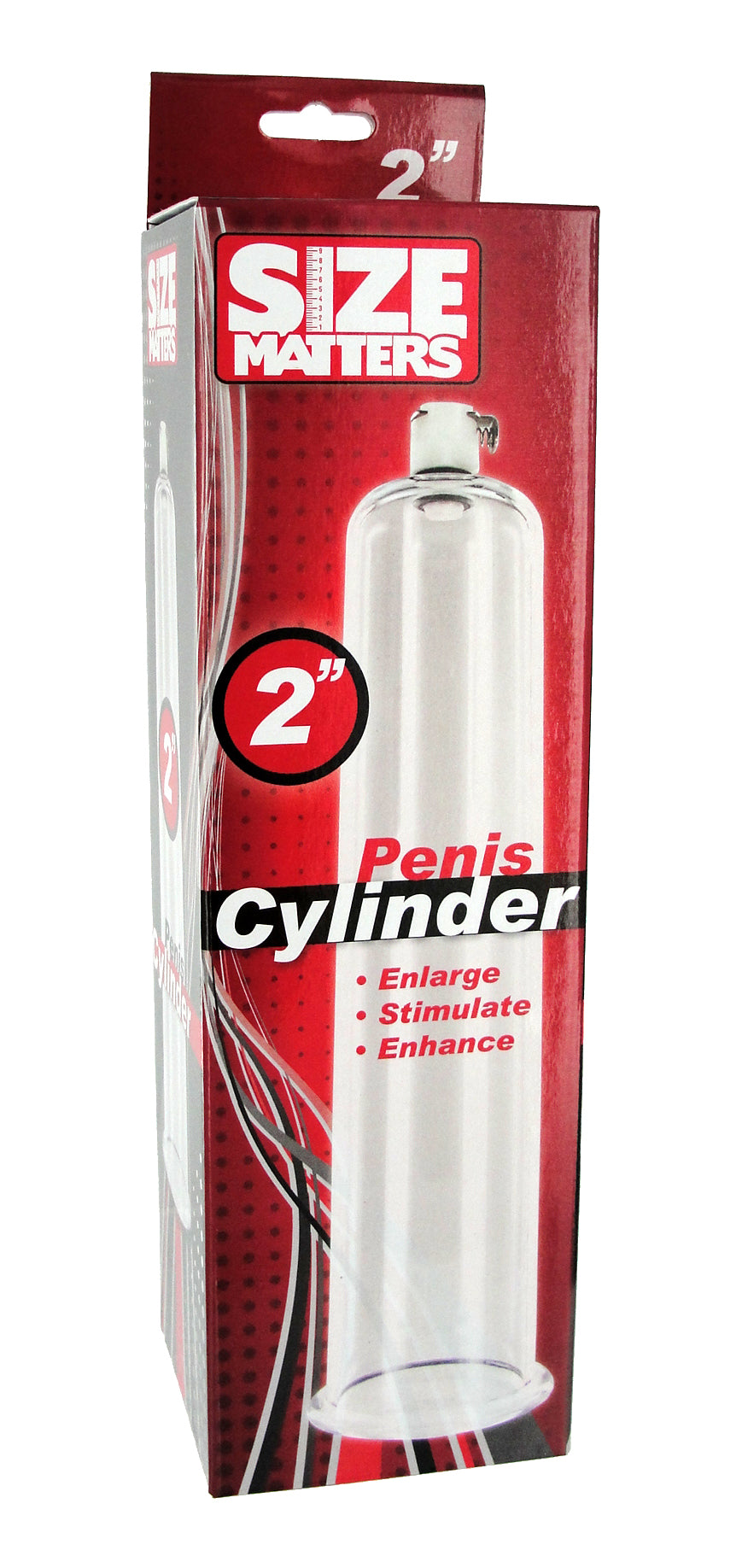 XR Brands Penis Pump Cylinder 2 Inch Diameter with 9 Inch Length - Clear