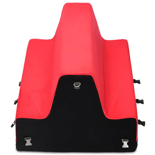 XR Brands Lover's Bondage Bench – Comfortable Bondage Bench with Multiple Attachment Points – Red