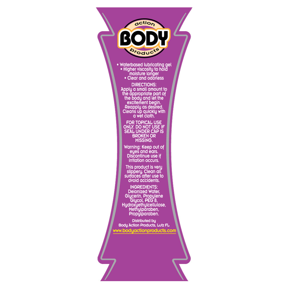 Body Action Supreme Gel 4.8 Oz – High-Level Lubrication Gel
