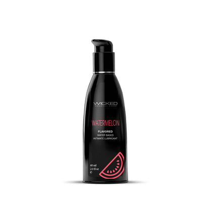 Wicked Aqua Watermelon Flavored Water Based Intimate Lubricant - 2 Fl. Oz.