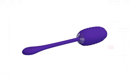 Kirk Rechargeable Vibrating Egg - Purple - 12 Vibration Settings