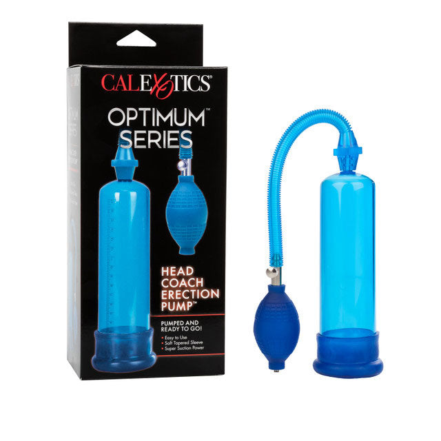 CalExotics Head Coach Erection Pump with Flexible Hose and Soft Sleeve - Blue