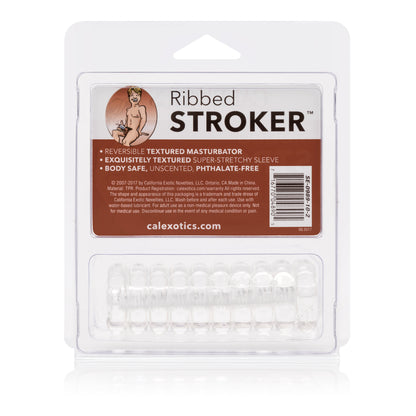 CalExotics Ribbed Stroker Masturbator – Gold – Phthalate Free