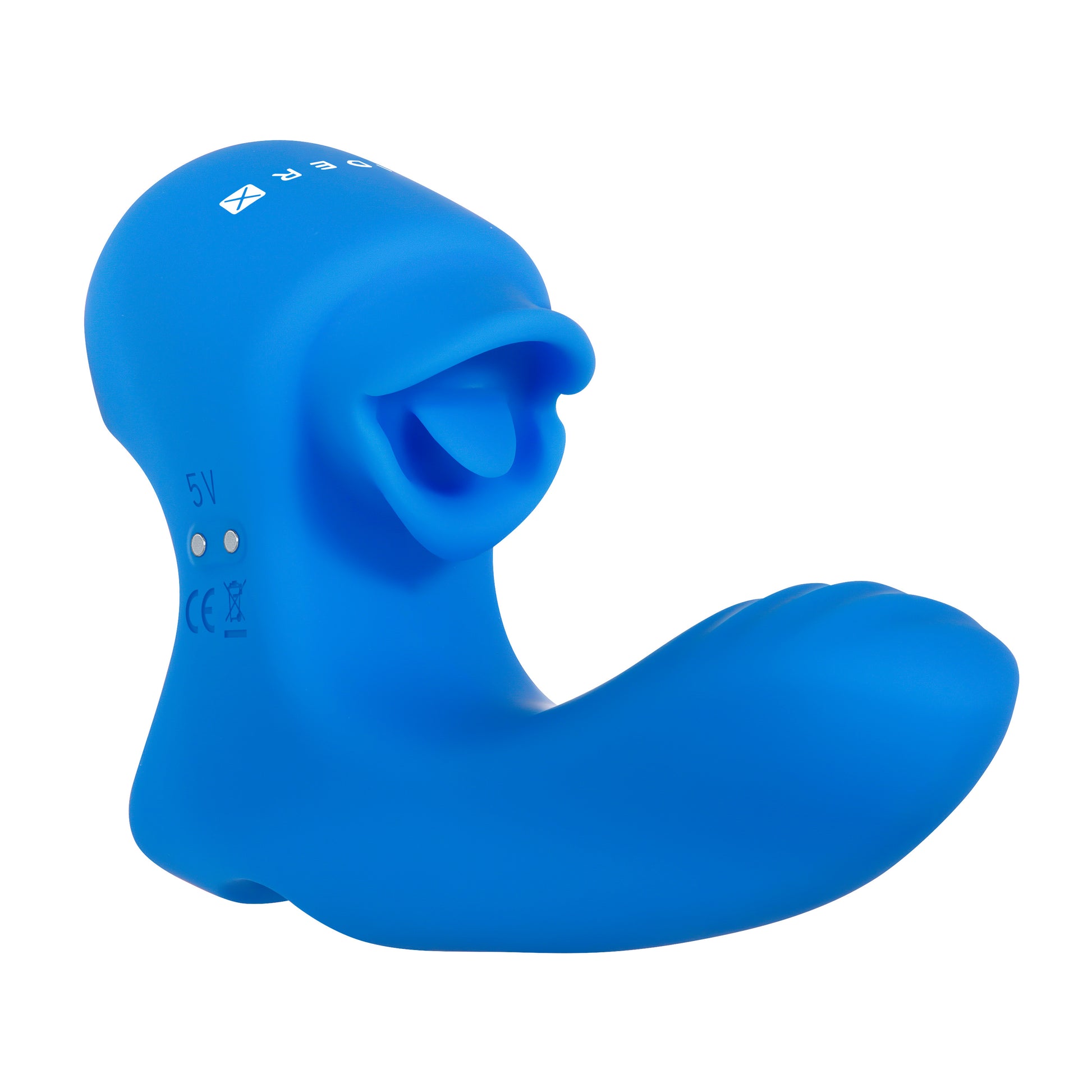Evolved Novelties Flick It Finger Vibe with Tongue-Flicking Base – Blue