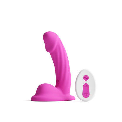 Colours Curve Vibrating 5" Dildo - Pink - G-Spot with Wireless Remote