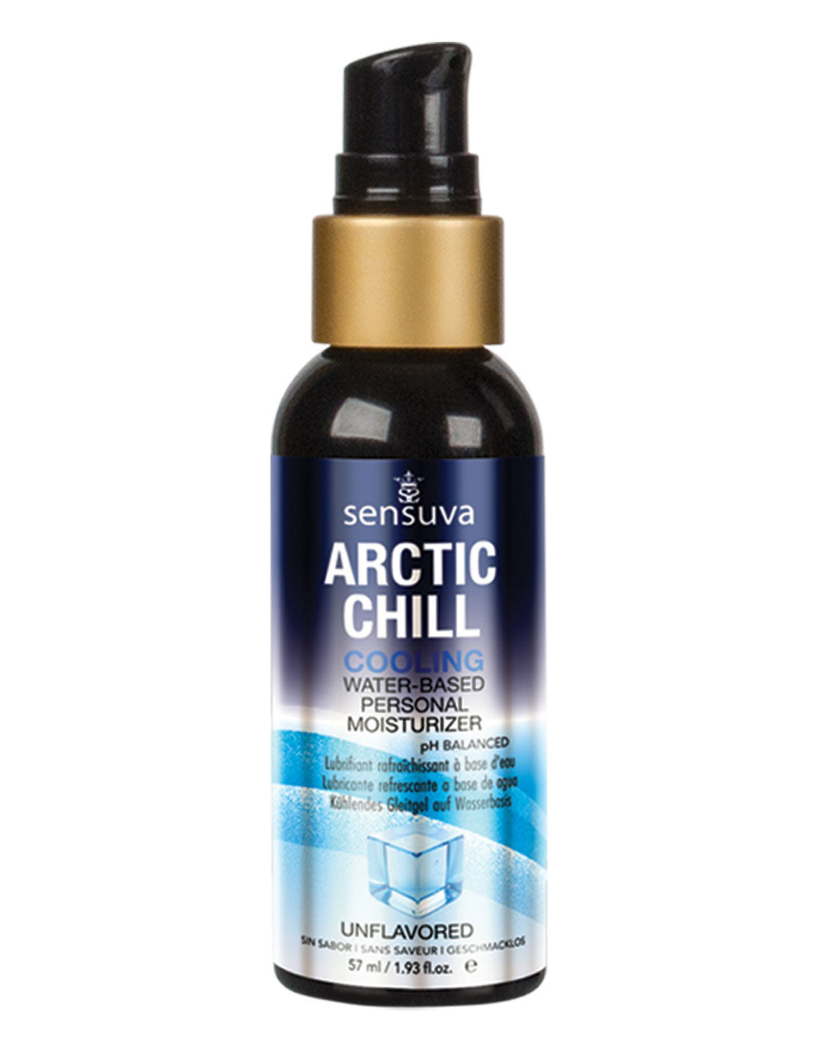 Sensuva Arctic Chill Natural Water-Based Cooling Lubricant 2oz – Cooling Intimate Moisturizer