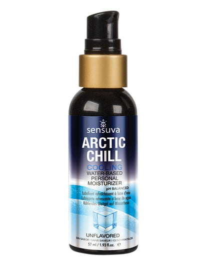 Sensuva Arctic Chill Natural Water-Based Cooling Lubricant 2oz – Cooling Intimate Moisturizer