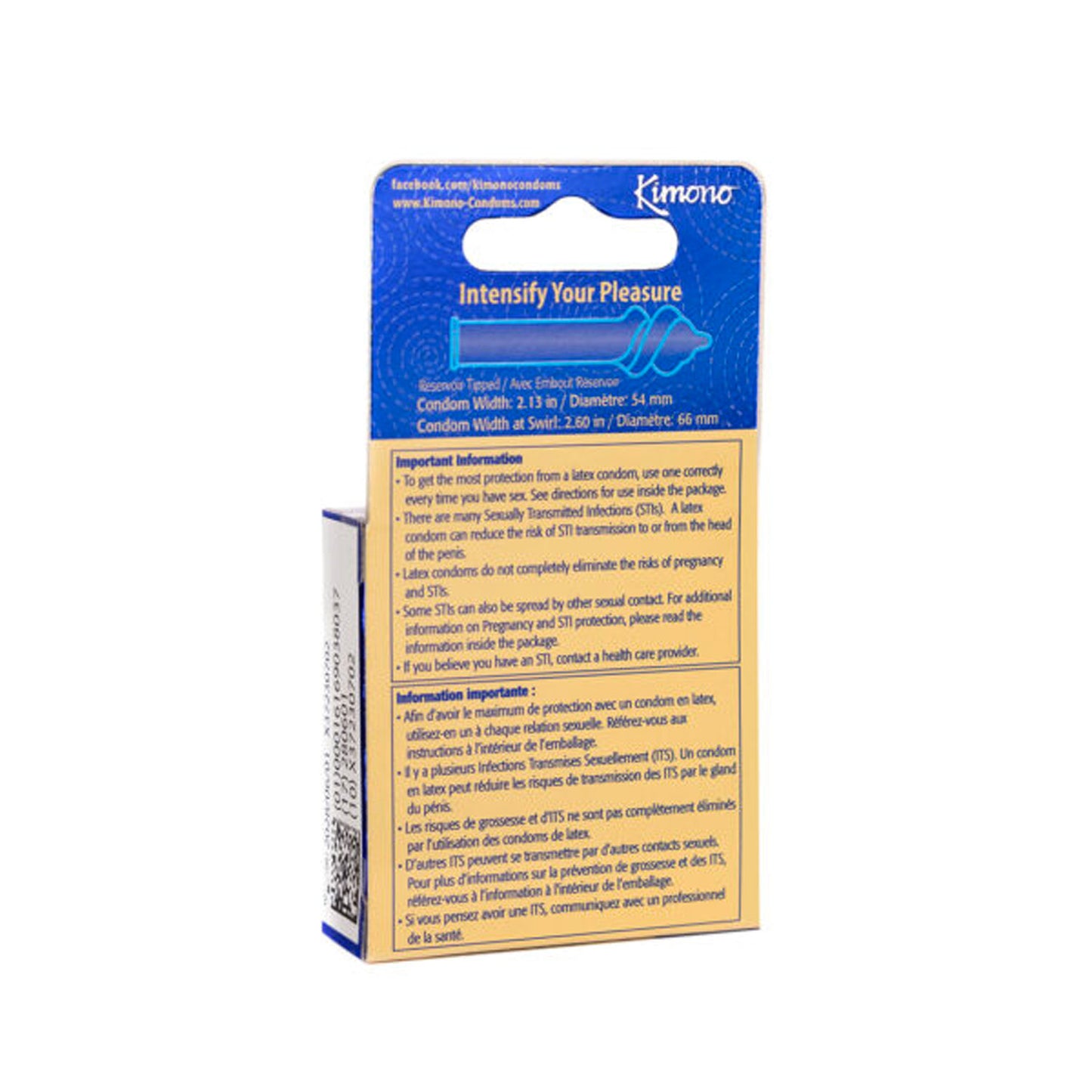 Kimono Swirl Condoms – Double Helix Shape – 3 Count
