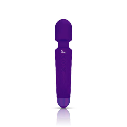 Viben Tempest Wand Massager - Powerful Personal Massager with 8 Speeds and 20 Vibration Patterns - Violet