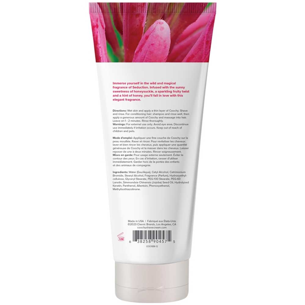 Coochy Oh So Smooth Shave Cream - Seduction - 12.5 Oz - Gentle for All Skin Types