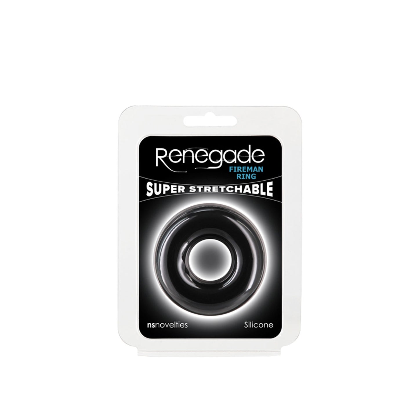 Renegade Fireman Ring – Large – Black – Soft Liquid Silicone