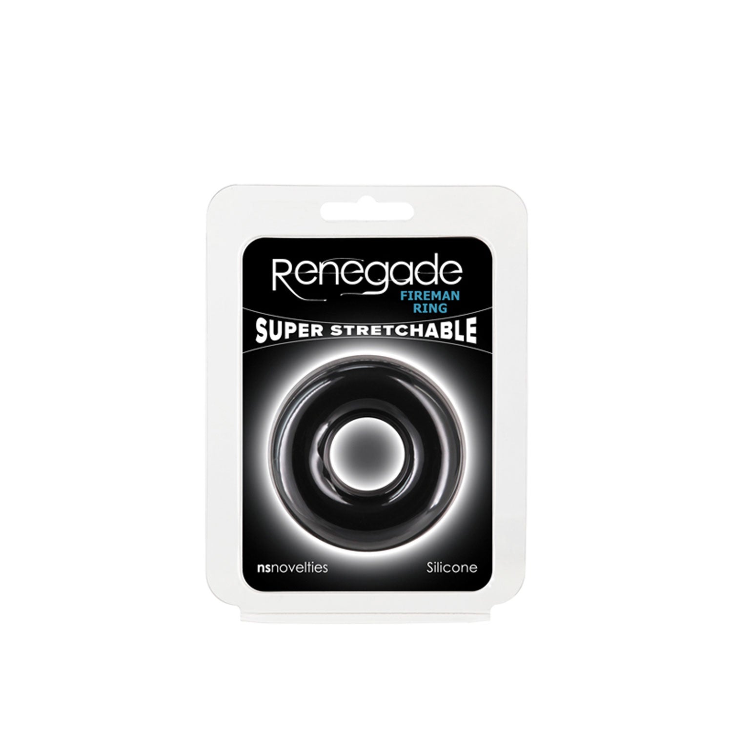 Renegade Fireman Ring – Large – Black – Soft Liquid Silicone