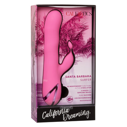 California Dreaming Santa Barbara Surfer – Rechargeable Vibrating Massager with Flickering Teaser – Purple