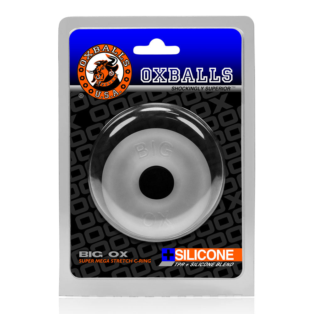 Oxballs Big Ox Cockring - Cool Ice - Clear Silicone Cockring for Enhanced Girth