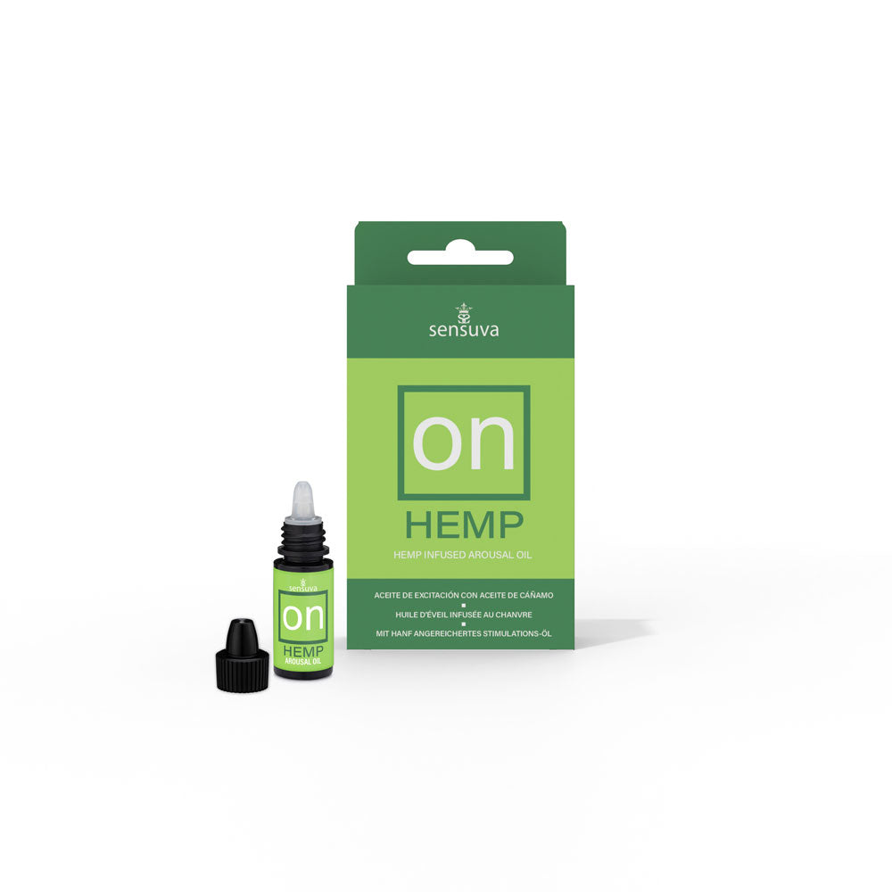 Sensuva On Hemp Infused Arousal Oil – 0.17 Fl. Oz. – Medium Box