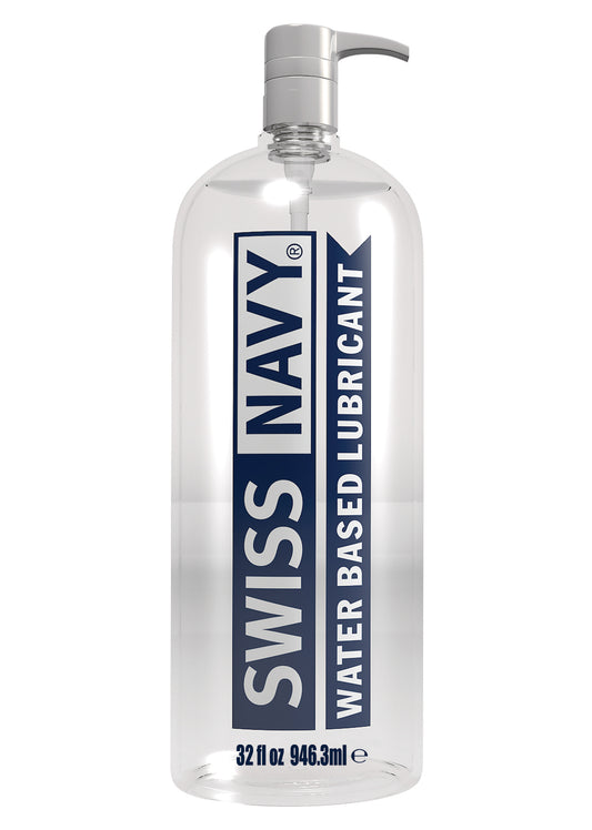 Swiss Navy Water Based Lubricant 32 Fl Oz – Gel-Like Consistency